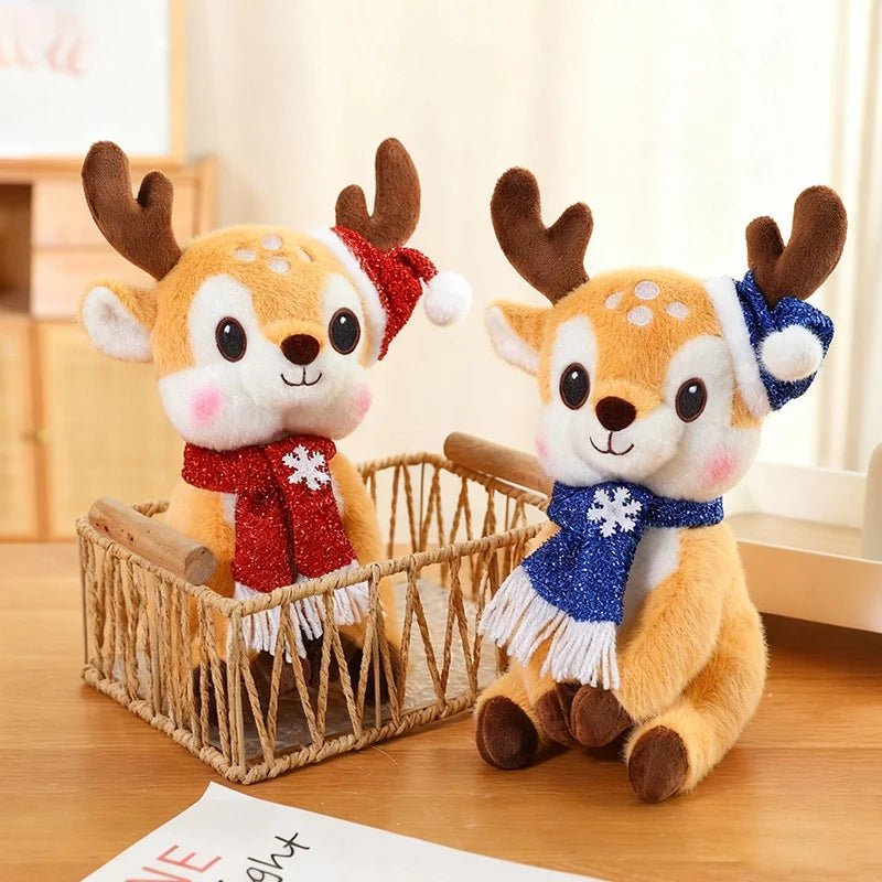 SCARFPLUSH – Cute Plush Toy Doll with Christmas Scarf for Holiday Gifting
