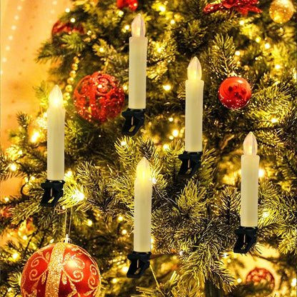 EVERGLOW - Vlamloze LED Kerstkaarsen met Zacht Flikkerend Licht