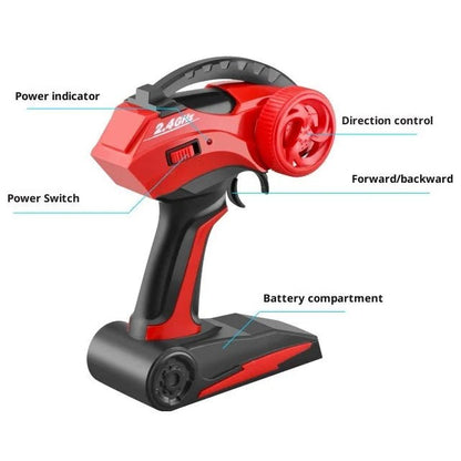 ROCKBEAST – 6WD RC Monster Truck with LED Lights, 52 km/h Speed, Off-Road Fun