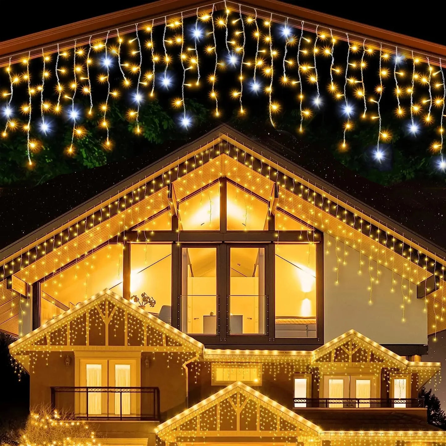 STARRYDROP – LED Curtain String Lights for Magical Holiday Decor