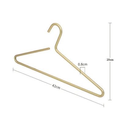 METALLOOP – Sleek Gold & Silver Clothing Hanger Set for Space-Saving, Stylish Storage