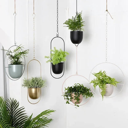 PLANTFORM – Modern Minimalist Wall Plant Hanger with Adjustable Chain for Clean Interior Styling