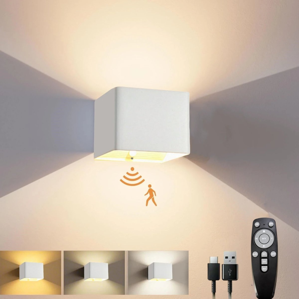 SENSEARC – Wireless LED wall light with motion sensor & 4000 mAh battery 7
