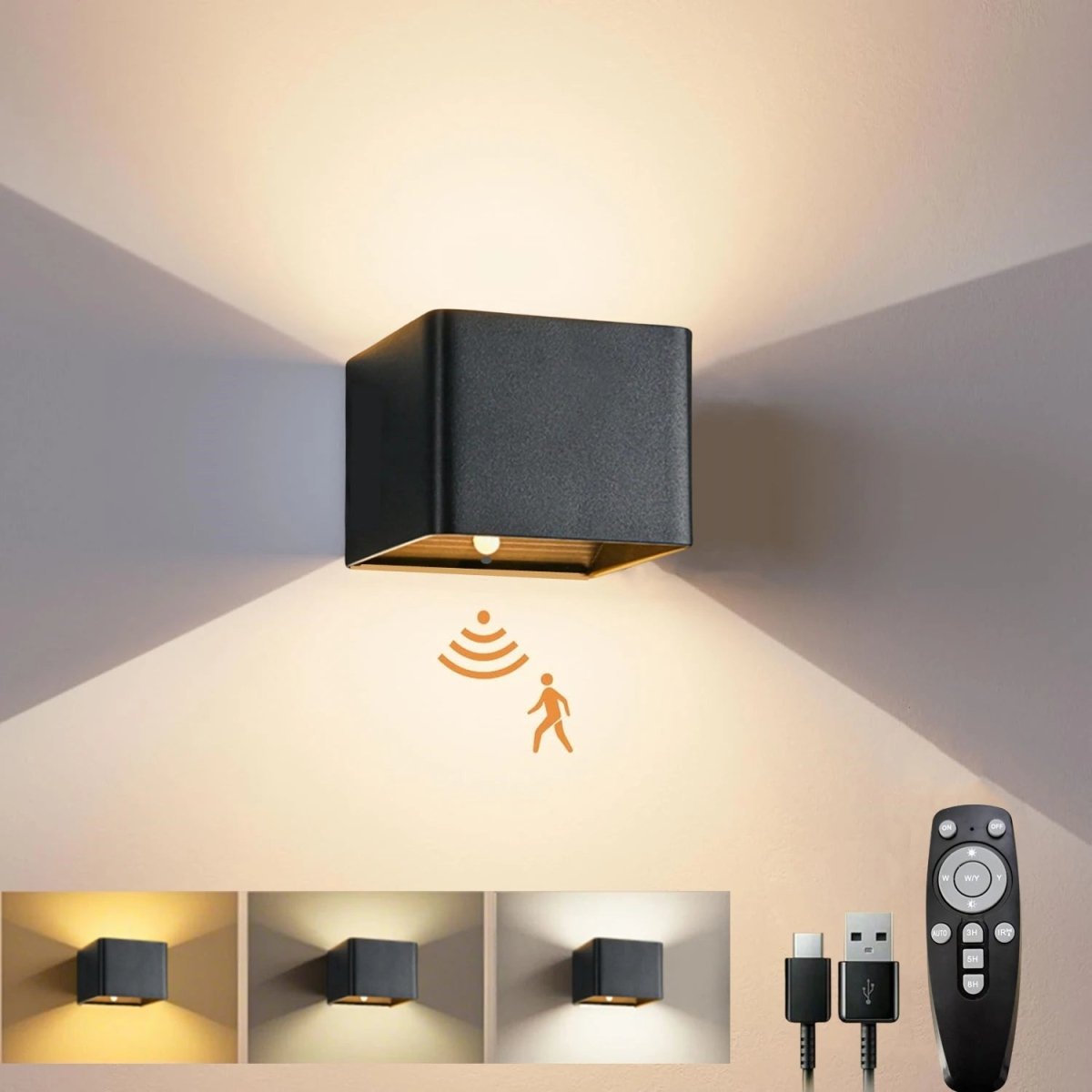 SENSEARC – Wireless LED wall light with motion sensor & 4000 mAh battery 8
