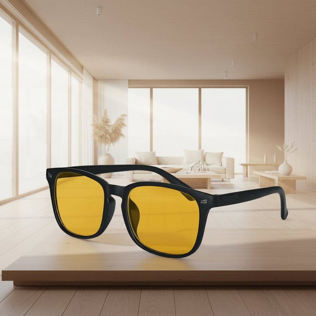 SHINU Blue Light Blocking Glasses - Red, Orange & Yellow Lenses for Eye Strain Relief 5