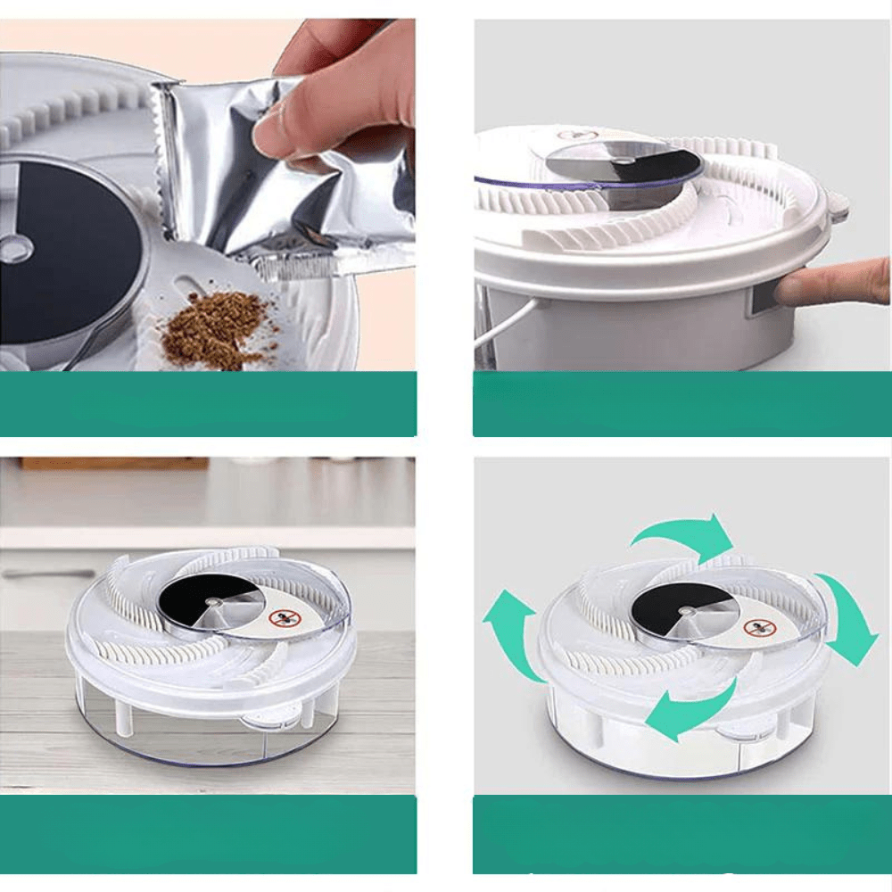 SILENT FLY TRAP – Indoor & Outdoor Fruit Fly Catcher with Silent Operation 5