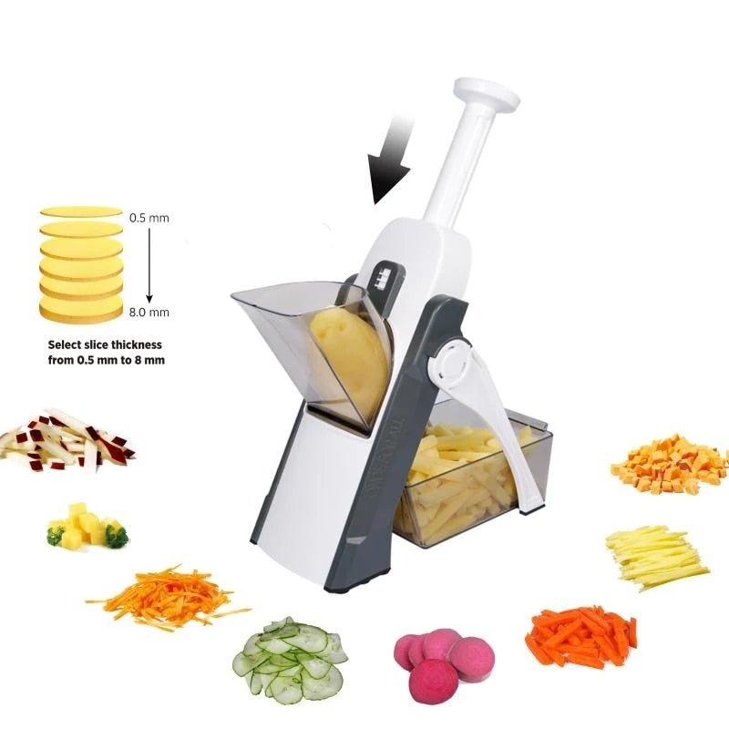 SLICEPRO – 5-in-1 vegetable slicer for effortless preparation 1
