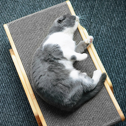 SMATCH SCATTERING TREE FOR CATS – Modern scratching board with wooden frame