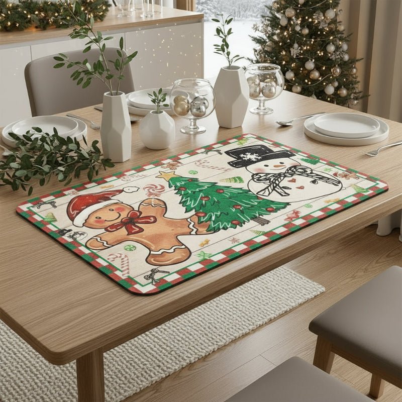 SNOWMATIQ – Christmas kitchen mat for drying and decorative purposes 1
