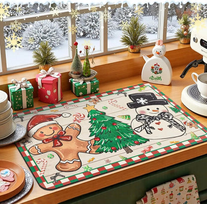 SNOWMATIQ – Christmas kitchen mat for drying and decorative purposes 4