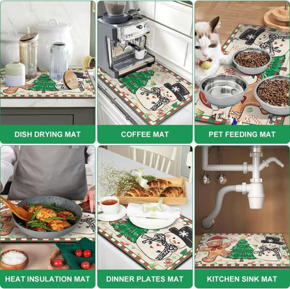 SNOWMATIQ – Christmas kitchen mat for drying and decorative purposes 7