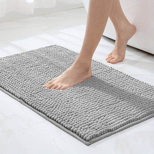 SOFTDRY – Chenille Microfiber Bath Mat with Non-Slip Base 0