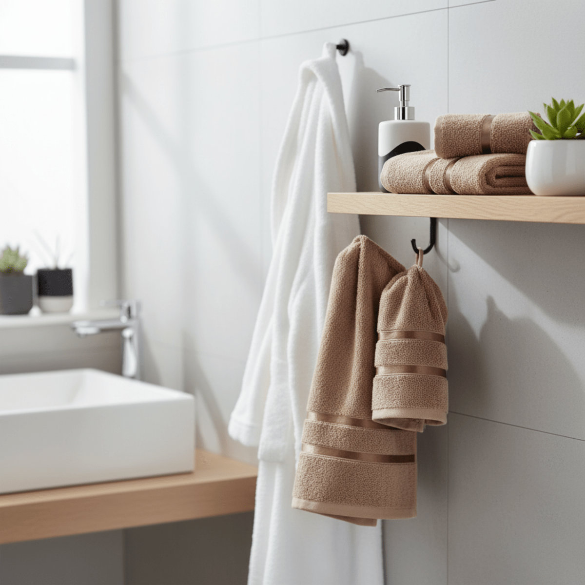 SOFTGLOW – 4-Piece Towel Set for Bathroom Elegance 2