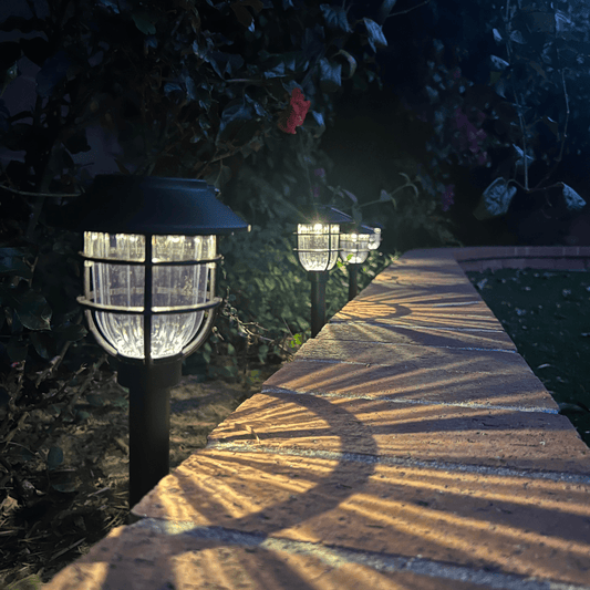 SOLARSPIKE – 2 Pack Solar Powered Pathway Lights for Outdoor Garden Illumination 0