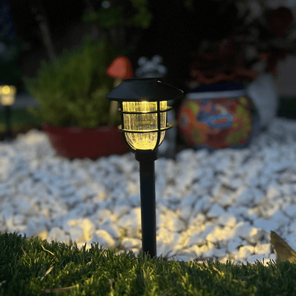 SOLARSPIKE – 2 Pack Solar Powered Pathway Lights for Outdoor Garden Illumination 7