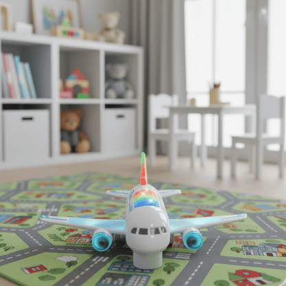 SPINJET – LED Electric Airplane Toy with 360° Rotation & Music 1