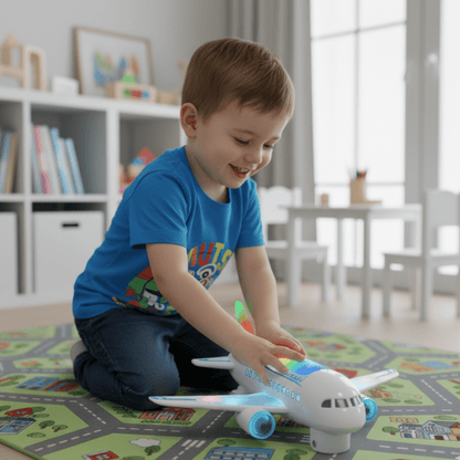 SPINJET – LED Electric Airplane Toy with 360° Rotation & Music 2