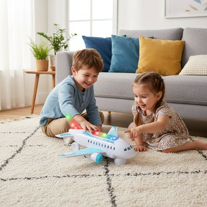 SPINJET – LED Electric Airplane Toy with 360° Rotation & Music 3