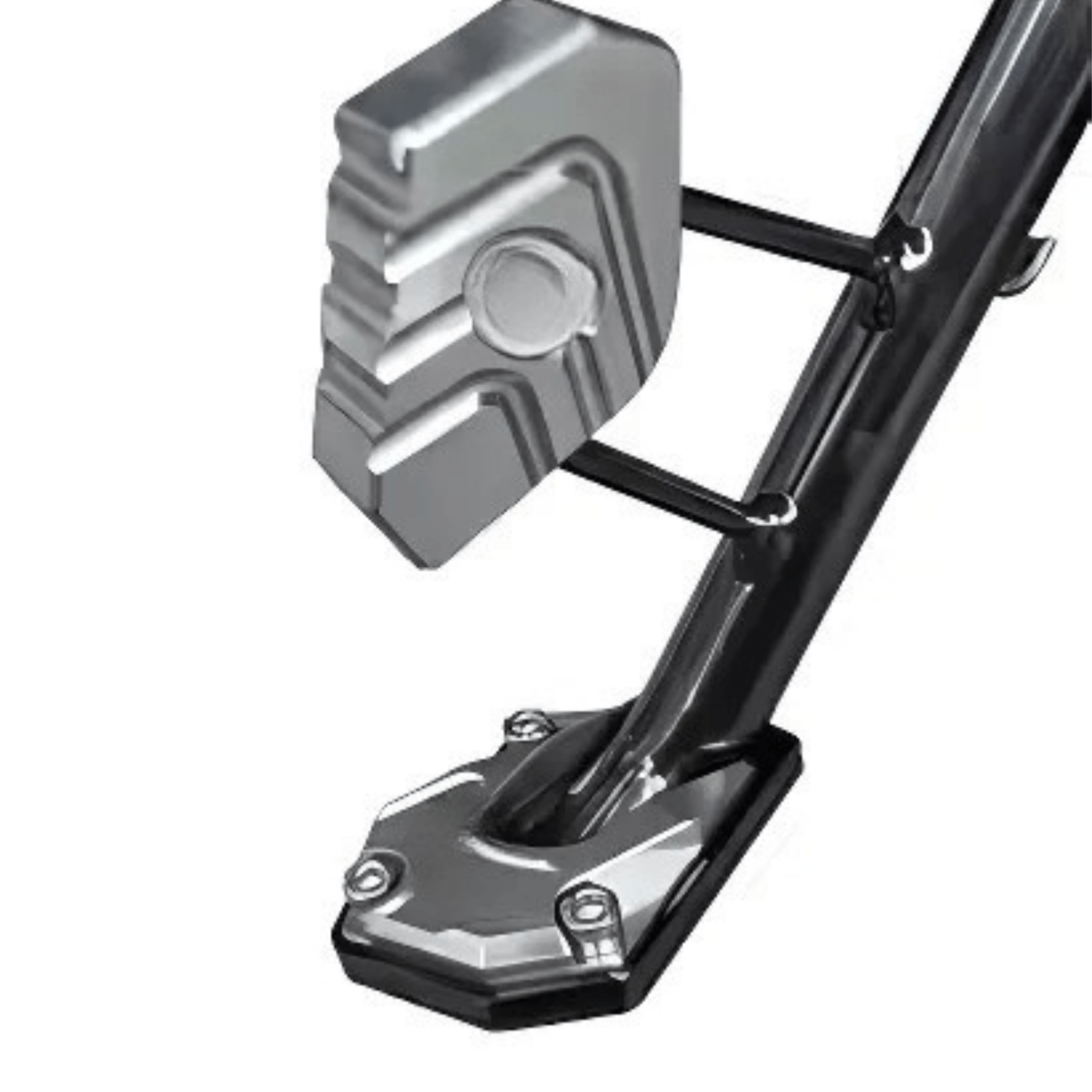 STABILIRIDE – Aluminum Motorcycle Kickstand Pad for Secure Parking 15