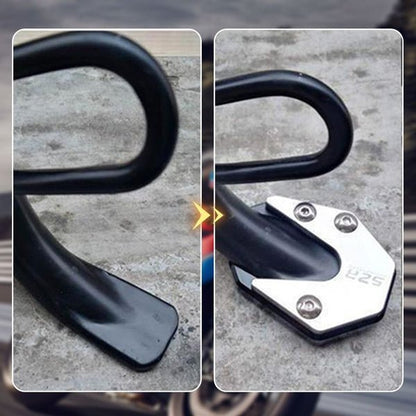 STABILIRIDE – Aluminum Motorcycle Kickstand Pad for Secure Parking 8