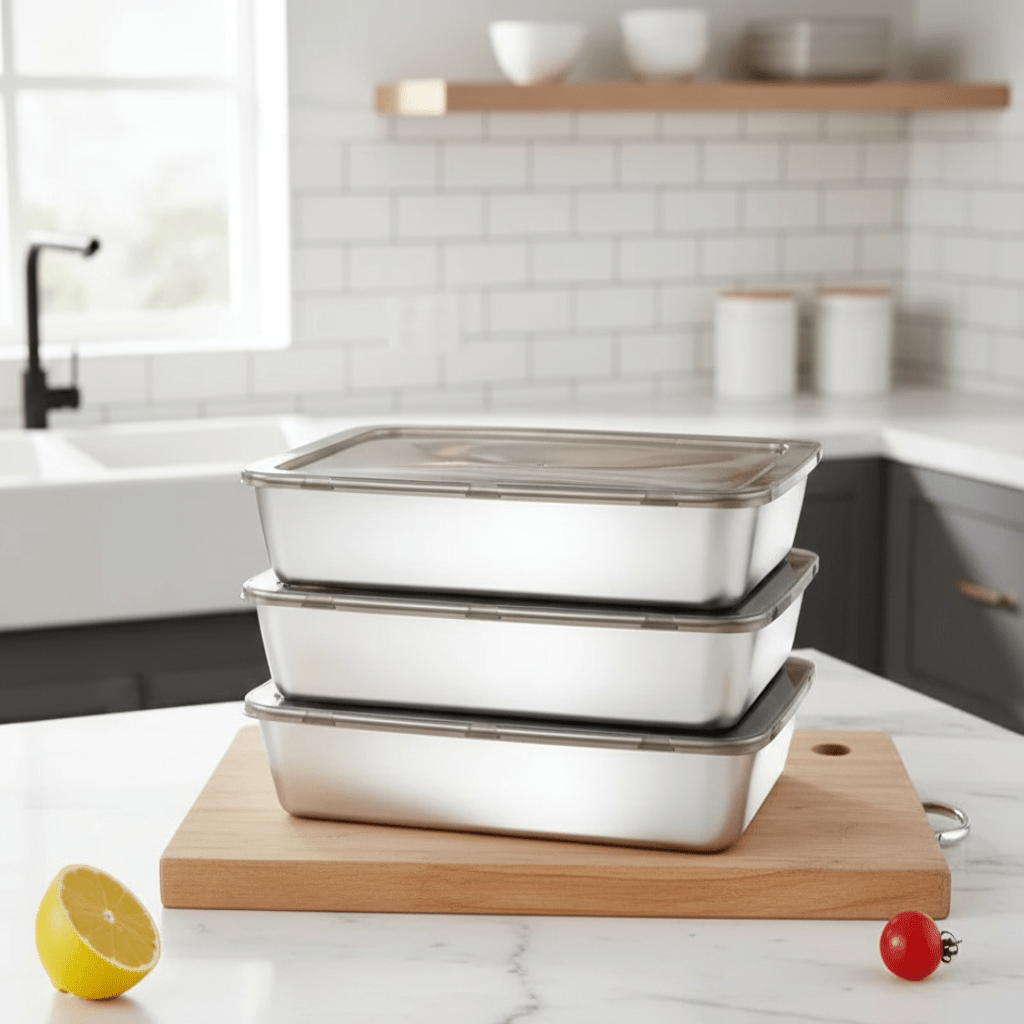 STEELFRESH – Stainless steel lunchbox with seal for freshness & taste 2