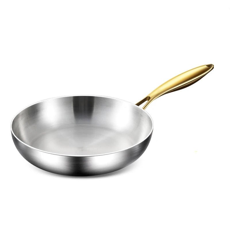 STEELTRIQ – 316 stainless steel frying pan with 7-layer design, 2 mm wall thickness and induction compatibility 0