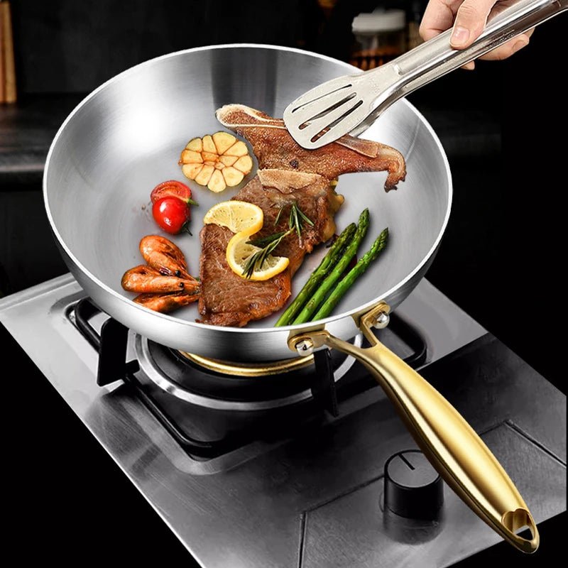 STEELTRIQ – 316 stainless steel frying pan with 7-layer design, 2 mm wall thickness and induction compatibility 5