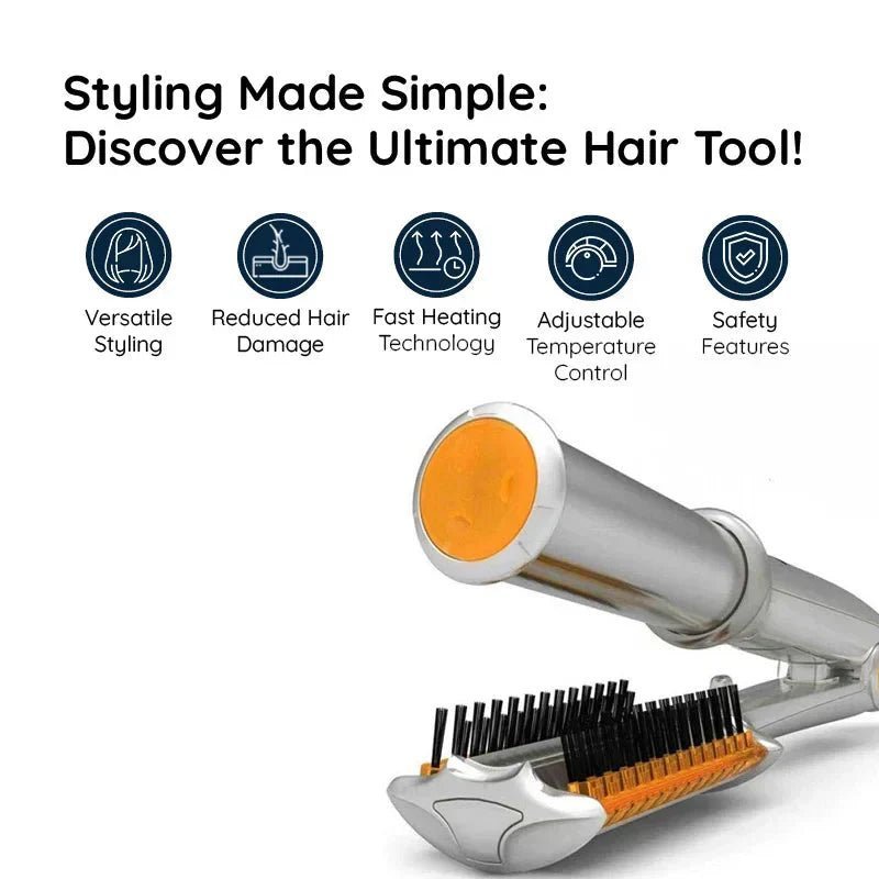 STYLESPIN – 2-in-1 Rotating Hair Brush with Adjustable Heat Settings 4