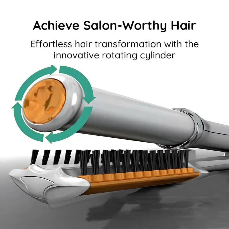 STYLESPIN – 2-in-1 Rotating Hair Brush with Adjustable Heat Settings 5