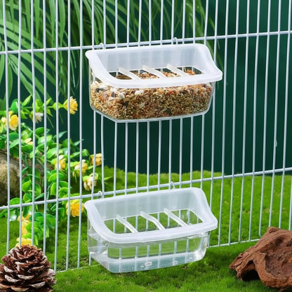 ECOGLANCE – Eco Parrot Feeder with Transparent 360-Degree Visibility