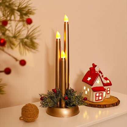 SafeGlow Flameless LED Christmas Candles - Realistic Flickering Light for Safe Holiday Decor 0