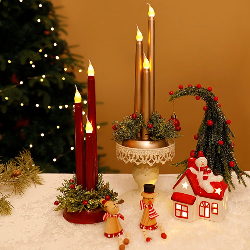 SafeGlow Flameless LED Christmas Candles - Realistic Flickering Light for Safe Holiday Decor 5