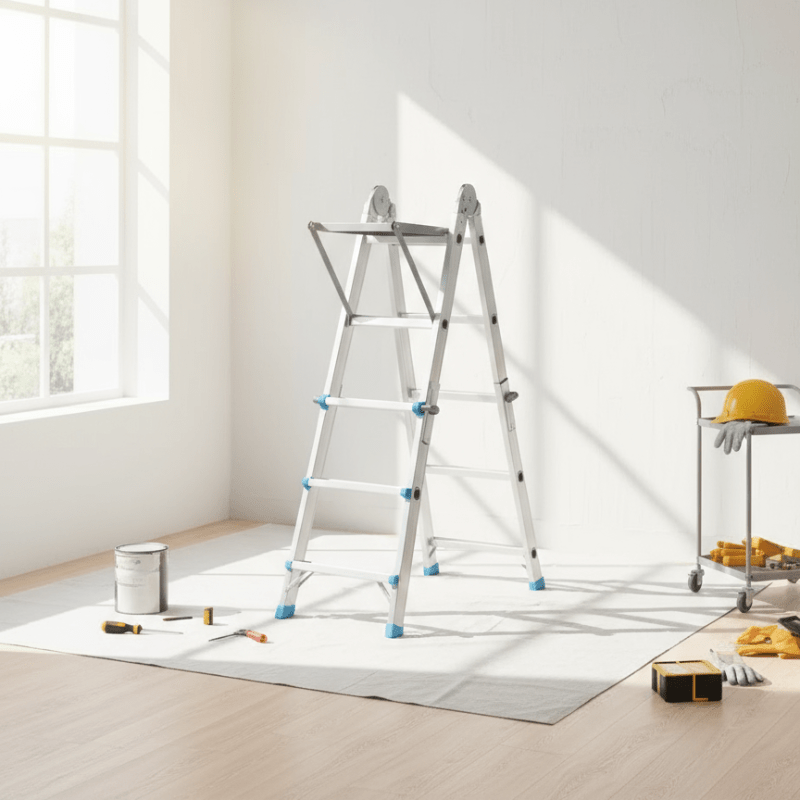 SafeStep - Universal Ladder Accessory with Non-Slip Surface for Enhanced Stability 0
