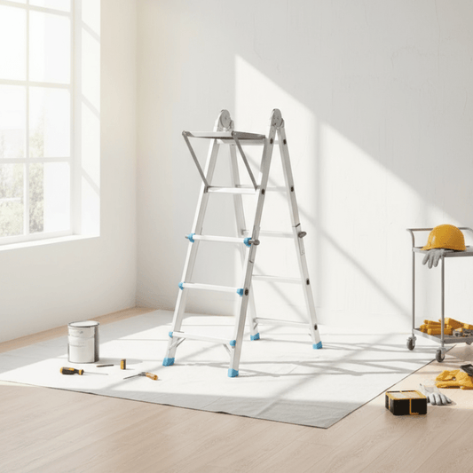 SafeStep - Universal Ladder Accessory with Non-Slip Surface for Enhanced Stability 0