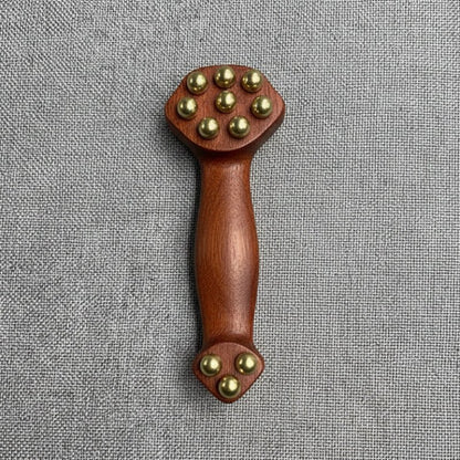 Sandalwood Facial Massager - Gua Sha Face Massage Tool with Brass Beads for Lifting 10
