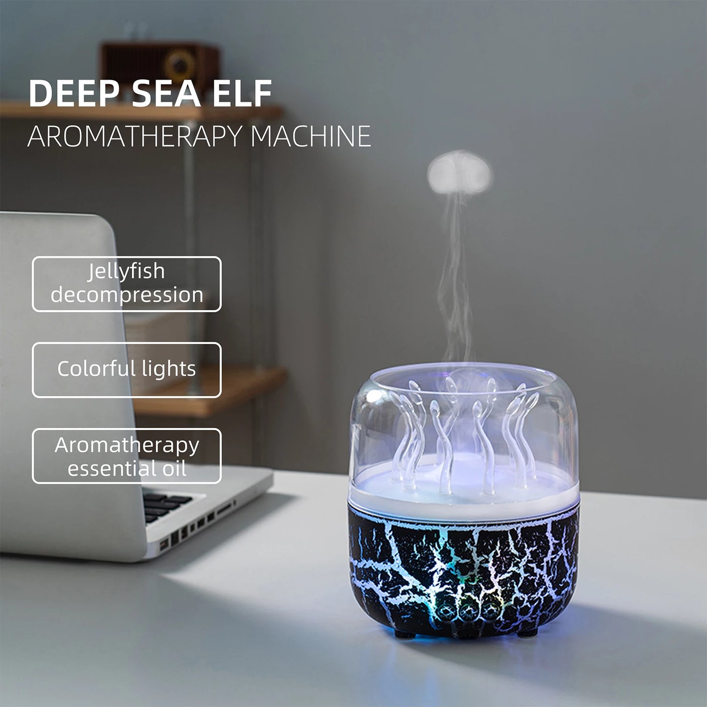 JELLYMIST – Jellyfish 280ml Aromatherapy Humidifier with Timer
