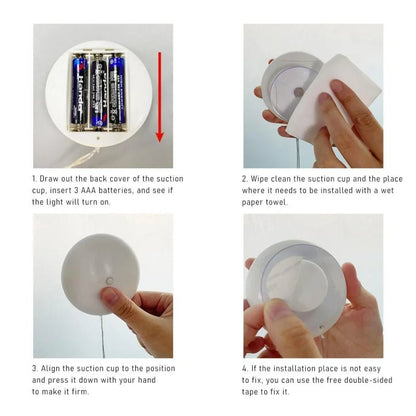 BRIGHTJOY – LED Christmas Suction Cup Lights for Windows & Glass Décor