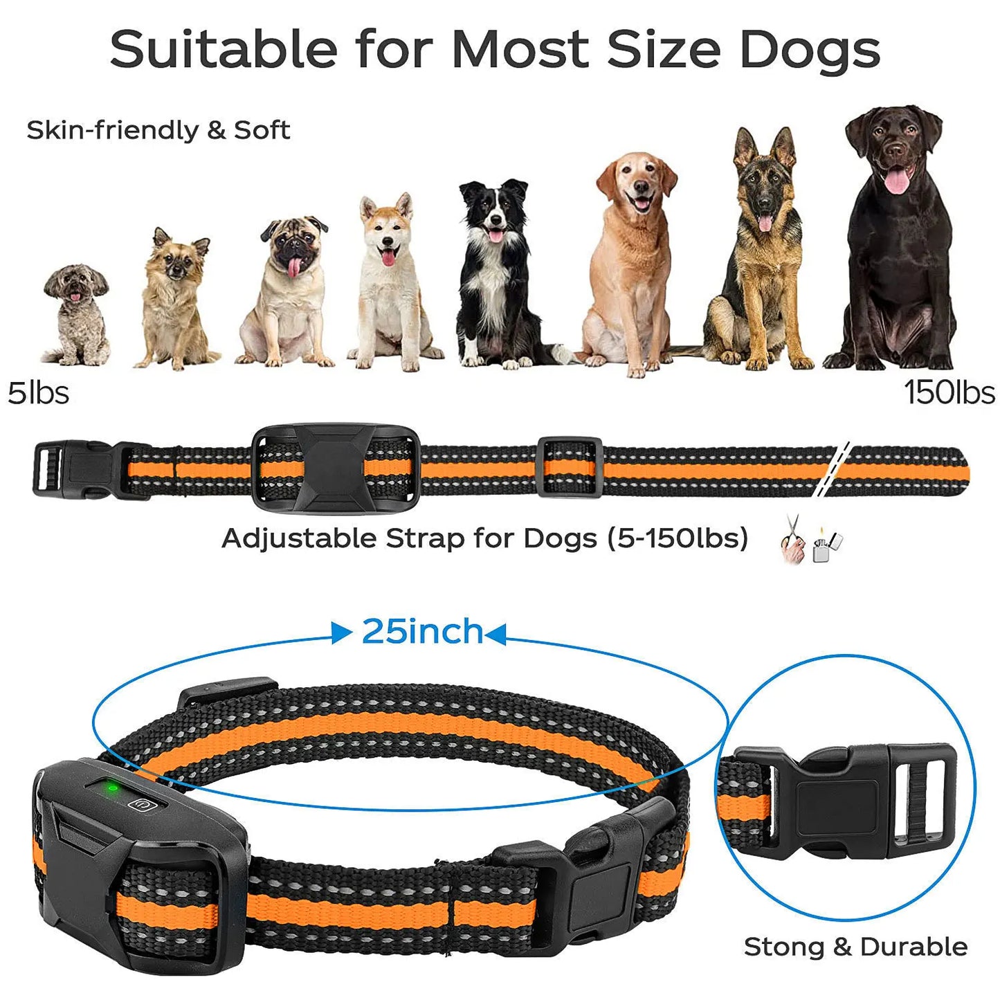 BARKPRO – Long-Range Dog Training Collar with Adjustable Intensity