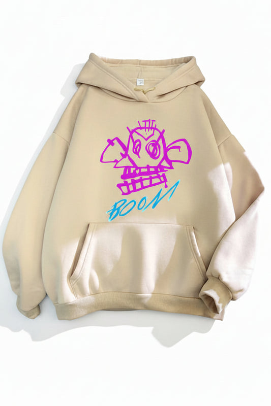 JINXWAVE – Arcane Jinx Long Sleeve Hoodie for Bold Streetwear Comfort