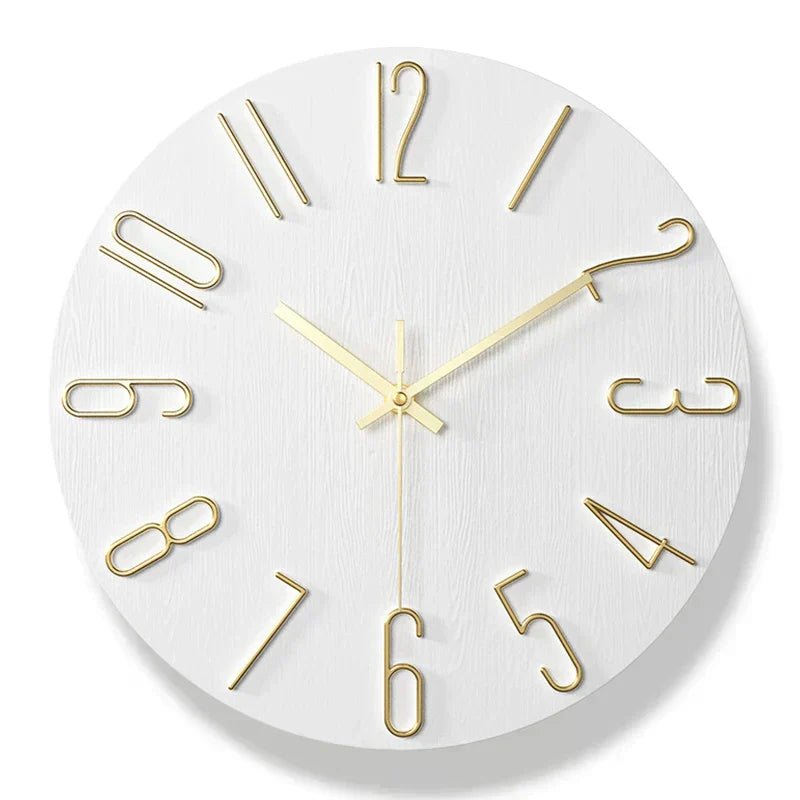 Scandinavian Frameless Wooden Wall Clock - Silent Quartz Minimalist Design 7