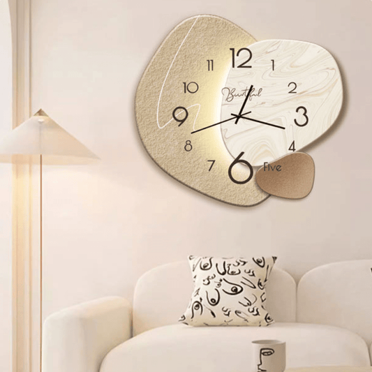 Scandinavian Wall Clock - Modern Design with Silent Operation for Home Decor 0