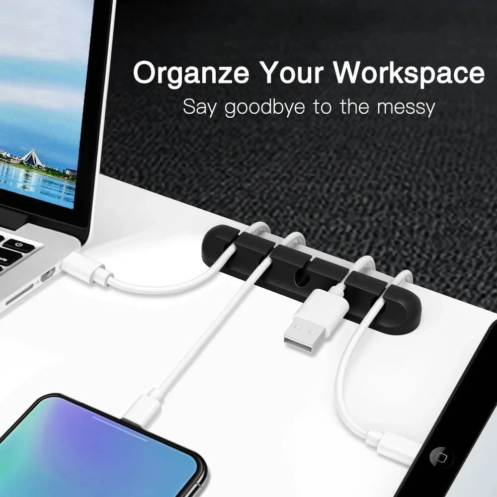 CABLEFIX – Silicone Cable Organizer for Desk, Effective Cable Management Solution