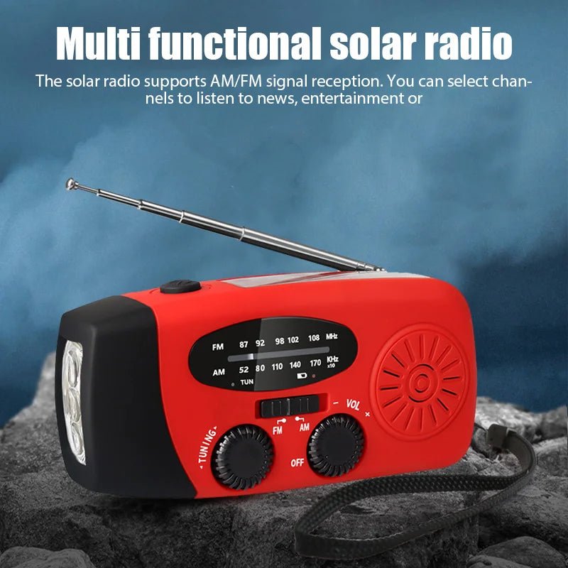 EMERGRADIO – Multifunctional Emergency Radio with Power Bank, Flashlight & Weather Alerts
