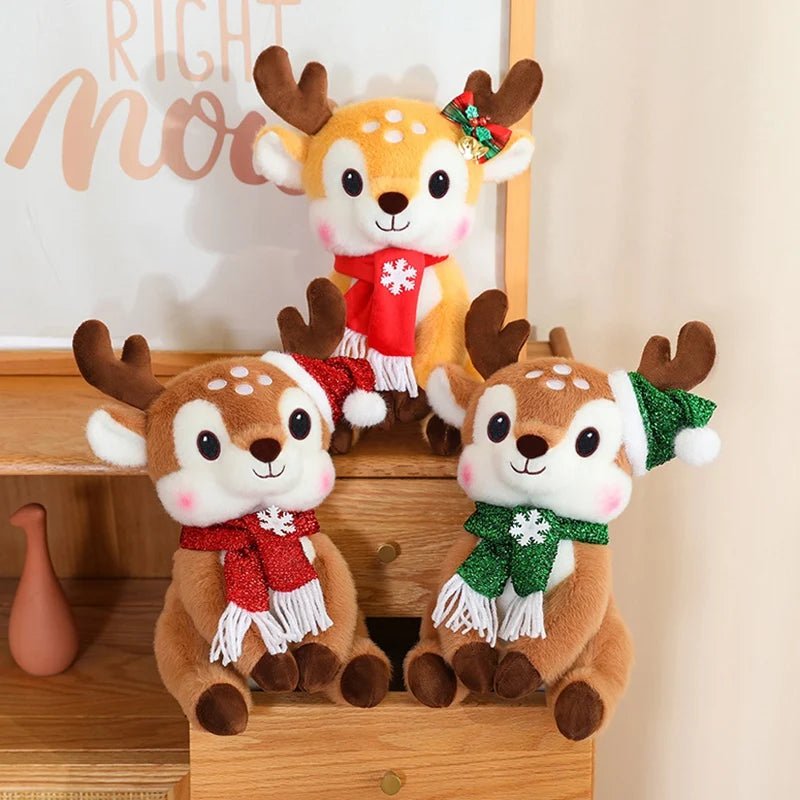 SCARFPLUSH – Cute Plush Toy Doll with Christmas Scarf for Holiday Gifting