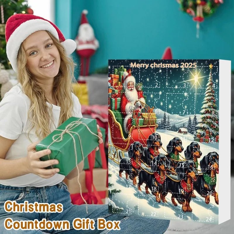 PAWCOUNT 2025 – 24-Day Dog Cup Pendant Advent Calendar for Festive Surprises