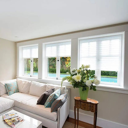 Self-Adhesive Pleated Blinds - Versatile Non-Woven Window Shades for Light Control and Privacy 2