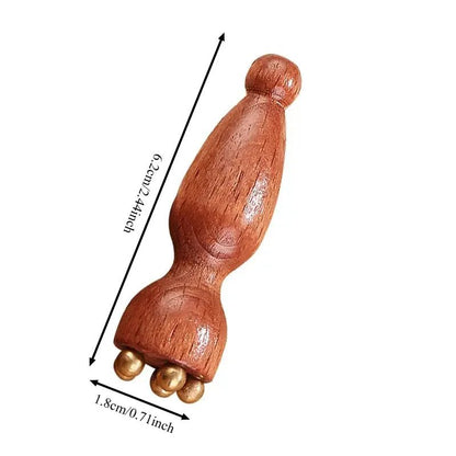 PODLIFT – Seedpod Gua Sha Massager Brass & Rosewood Facial Lifting Tool