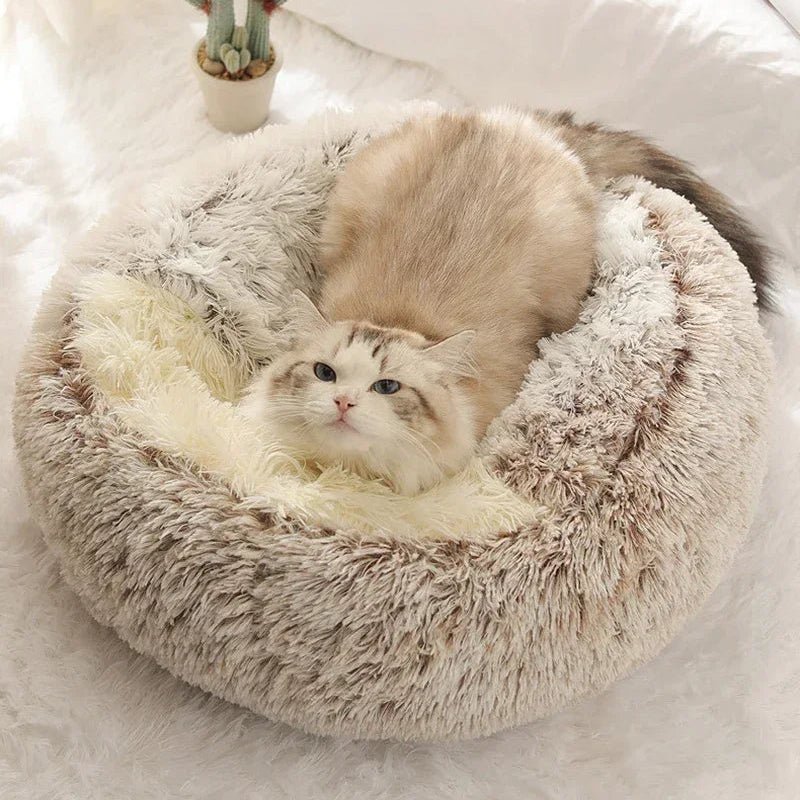 LUXURY COUPLE PET BED – Plush pet bed for cats and small dogs