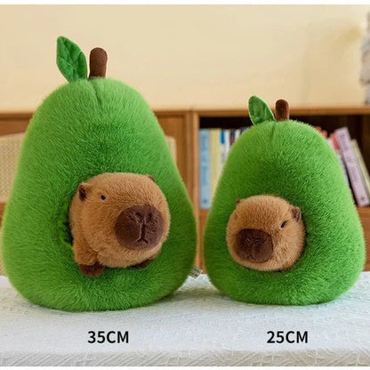 CAPYPIG – 2-in-1 Plush Toy Baby Avocado Capybara Stuffed Animals for Kids
