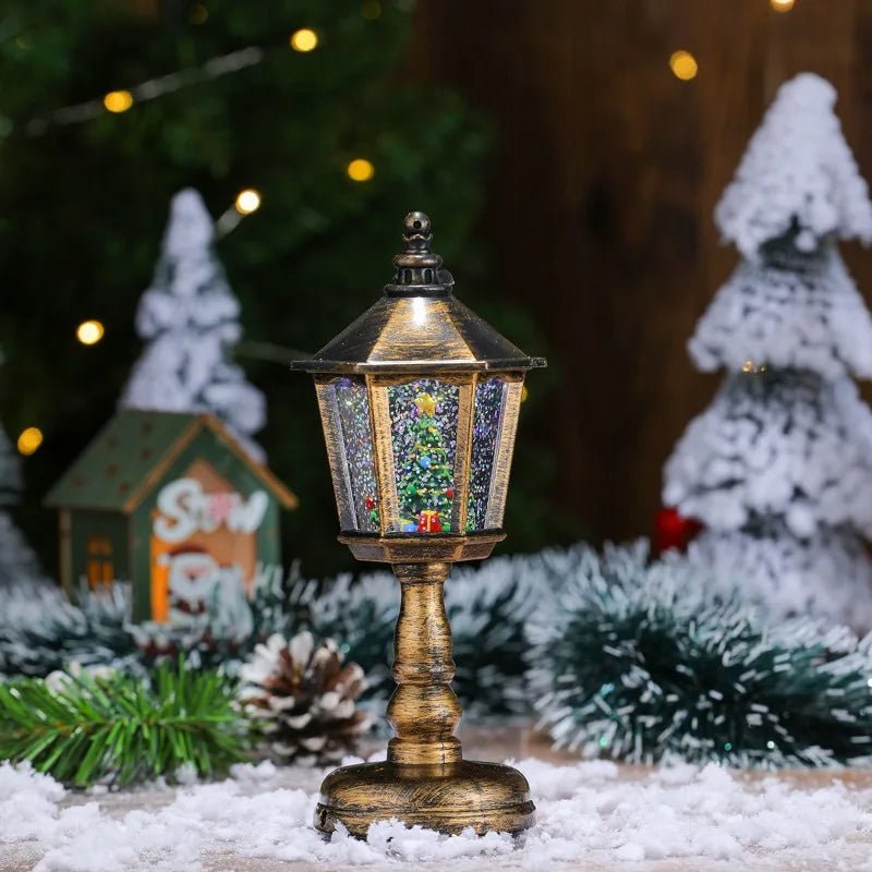 WINTERGLOBE - LED Sneeuwlantaarn met Zachte Werveling en Warme Gloed